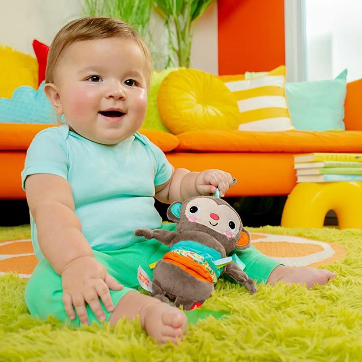Bright Starts Play 'n Boogie Aap Muziekdoosje - Multicolor