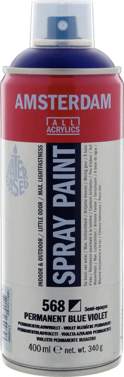 Talens Spraypaint 568 Permanentblauwviolet 400ml