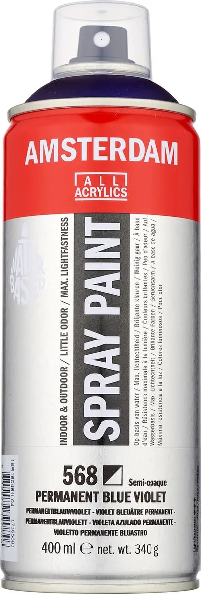Talens Spraypaint 568 Permanentblauwviolet 400ml