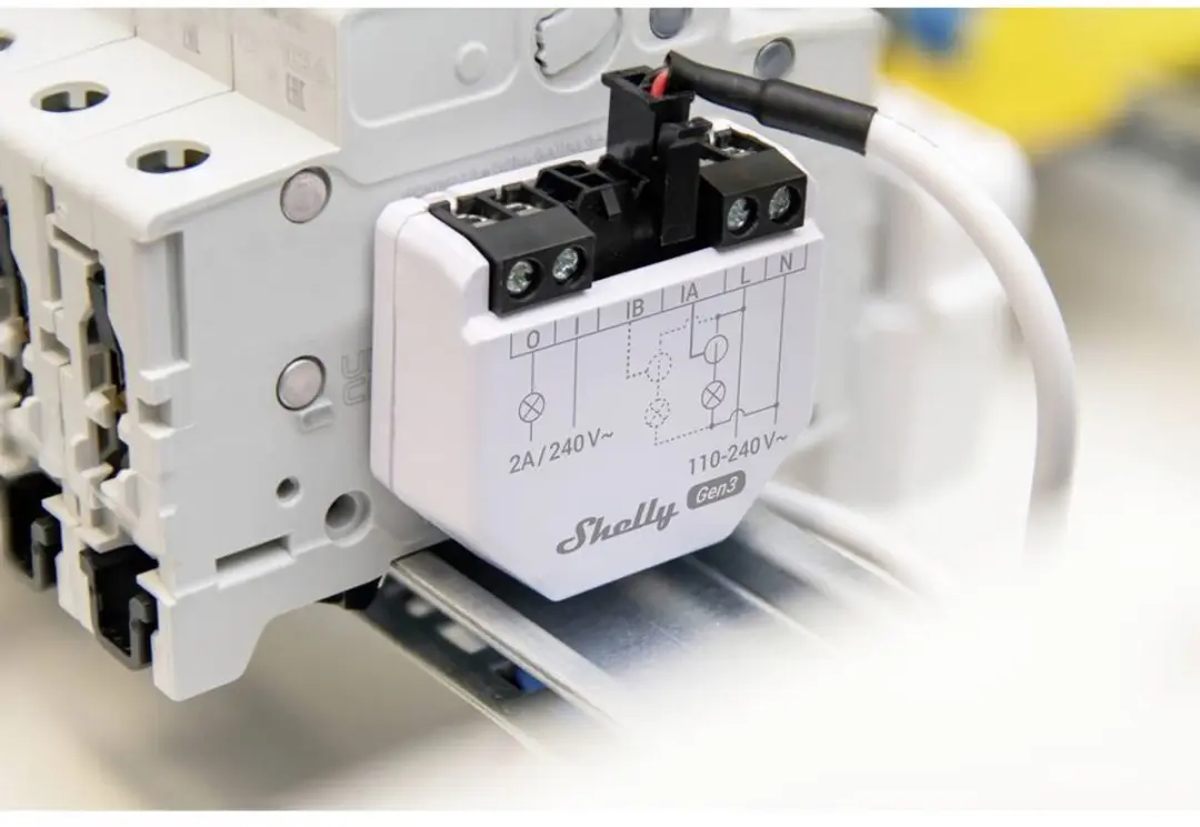Shelly EM Gen3 S3EM-002CXCEU Elektriciteitsmeter - Wit/Grijs