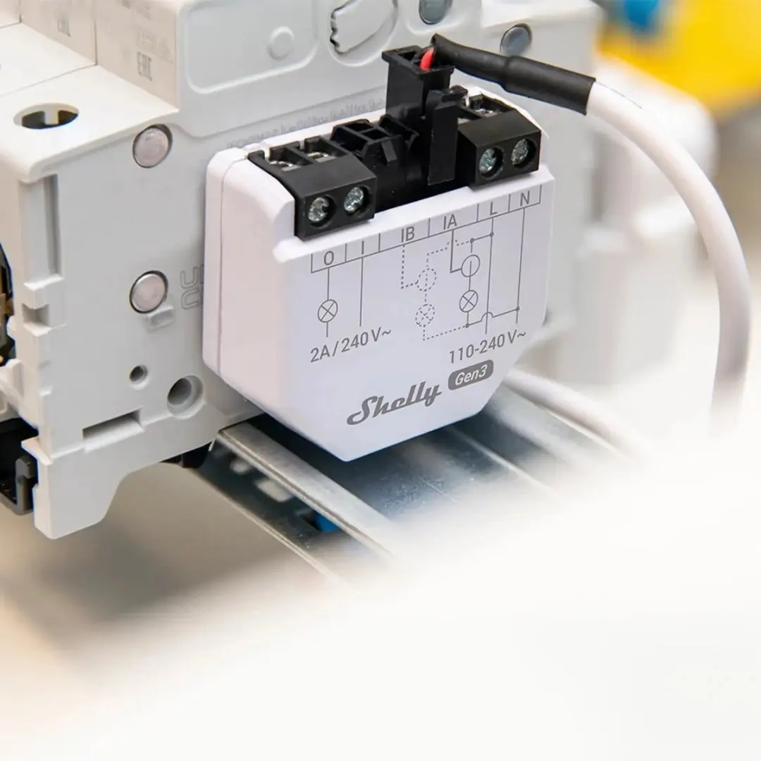 Shelly EM Gen3 S3EM-002CXCEU Elektriciteitsmeter - Wit/Grijs