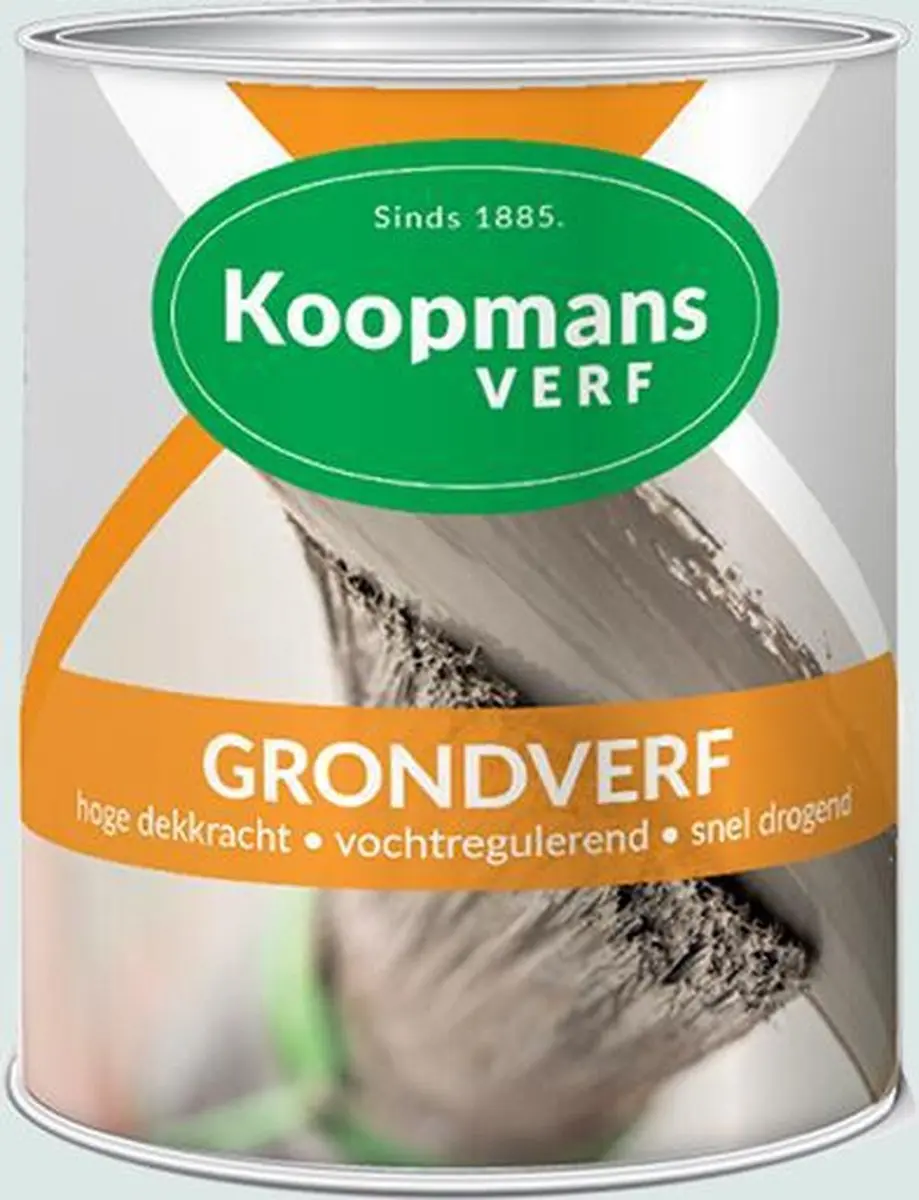 Koopmans Grondverf Donkergrijs 750ml