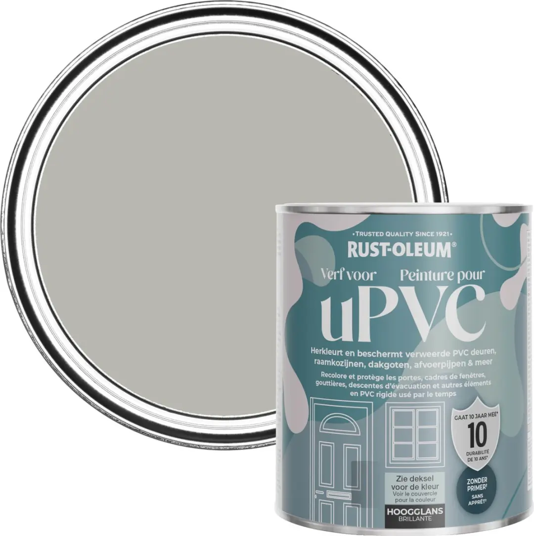 Rust-Oleum Grijs Hoogglans Verf PVC