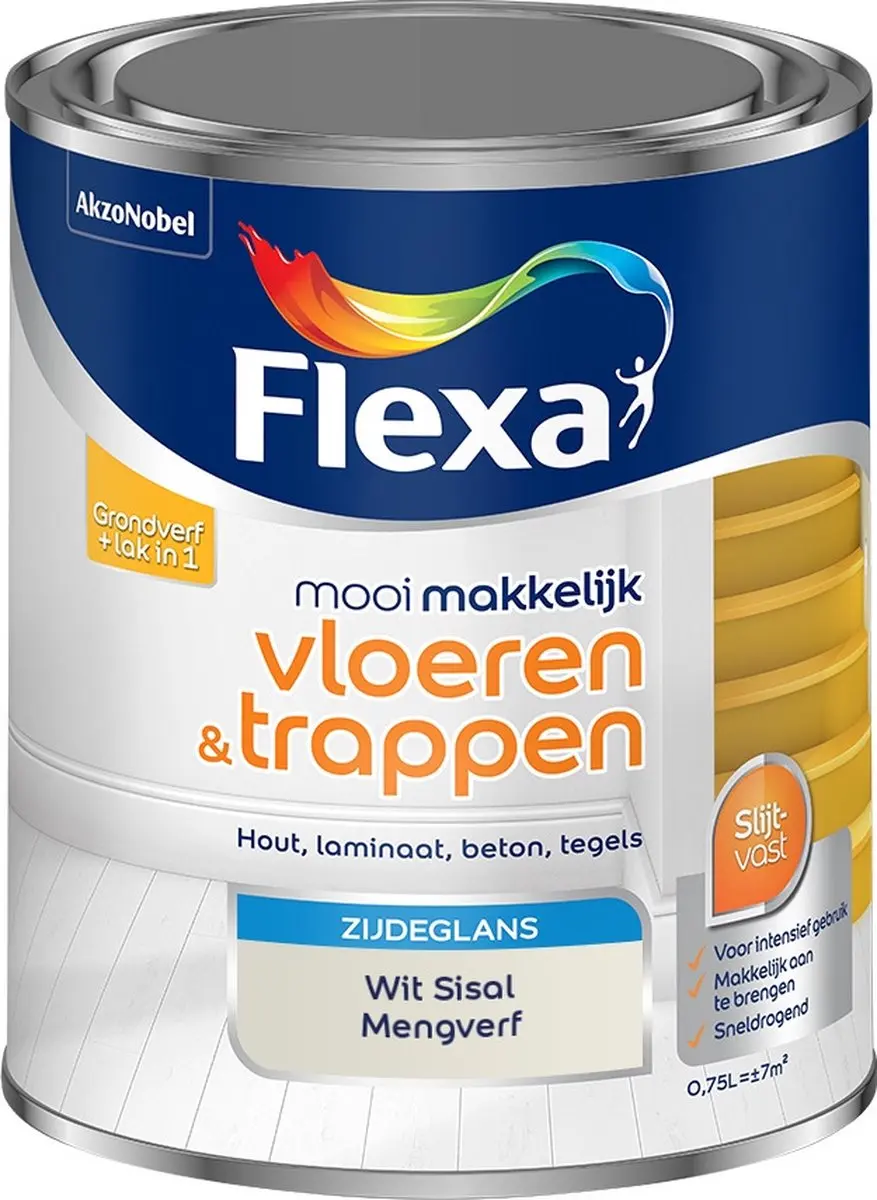 Flexa Mengverf Wit Sisal 750ml - o.a. Hout/Steen