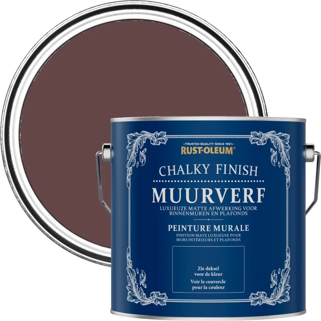Rust-Oleum Mulberry Straat Chalky Finish Muurverf 2,5L