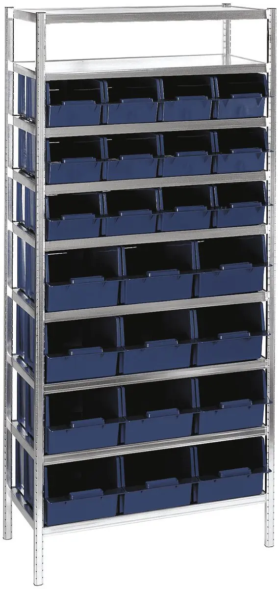 Raaco Rek met Magazijnbakken 7-1600 & 9-2800