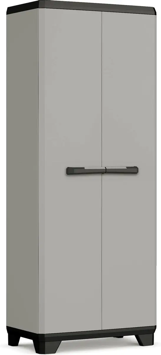 Keter Planet Hoge Kast 3 Planken 68x39x173cm Grijs/Zwart