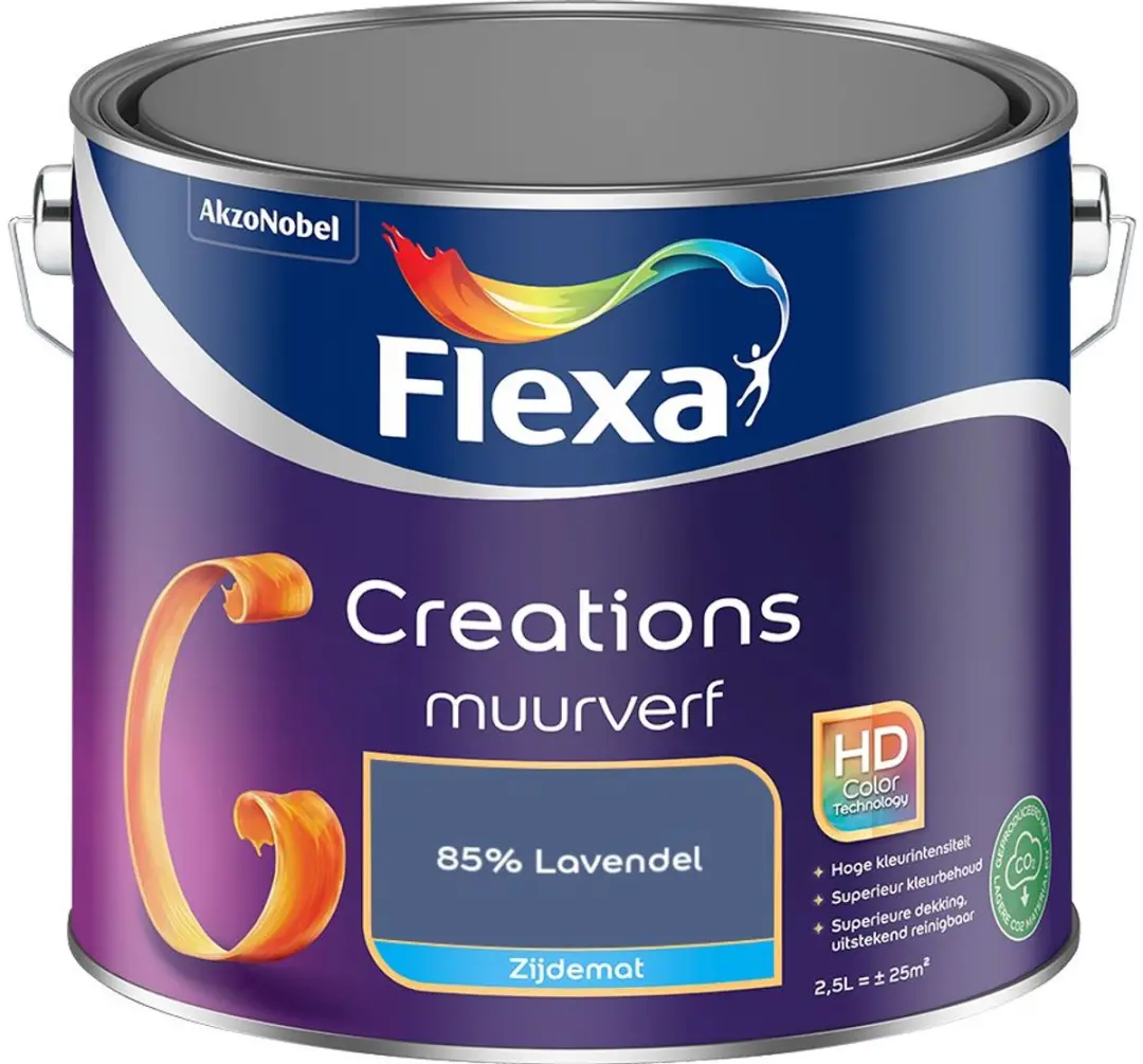 Flexa Creations Muurverf Zijdemat 85% Lavendel