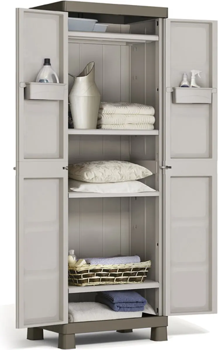 Keter Excellence Opbergkast 4 Planken 45x65x182cm Beige/Taupe