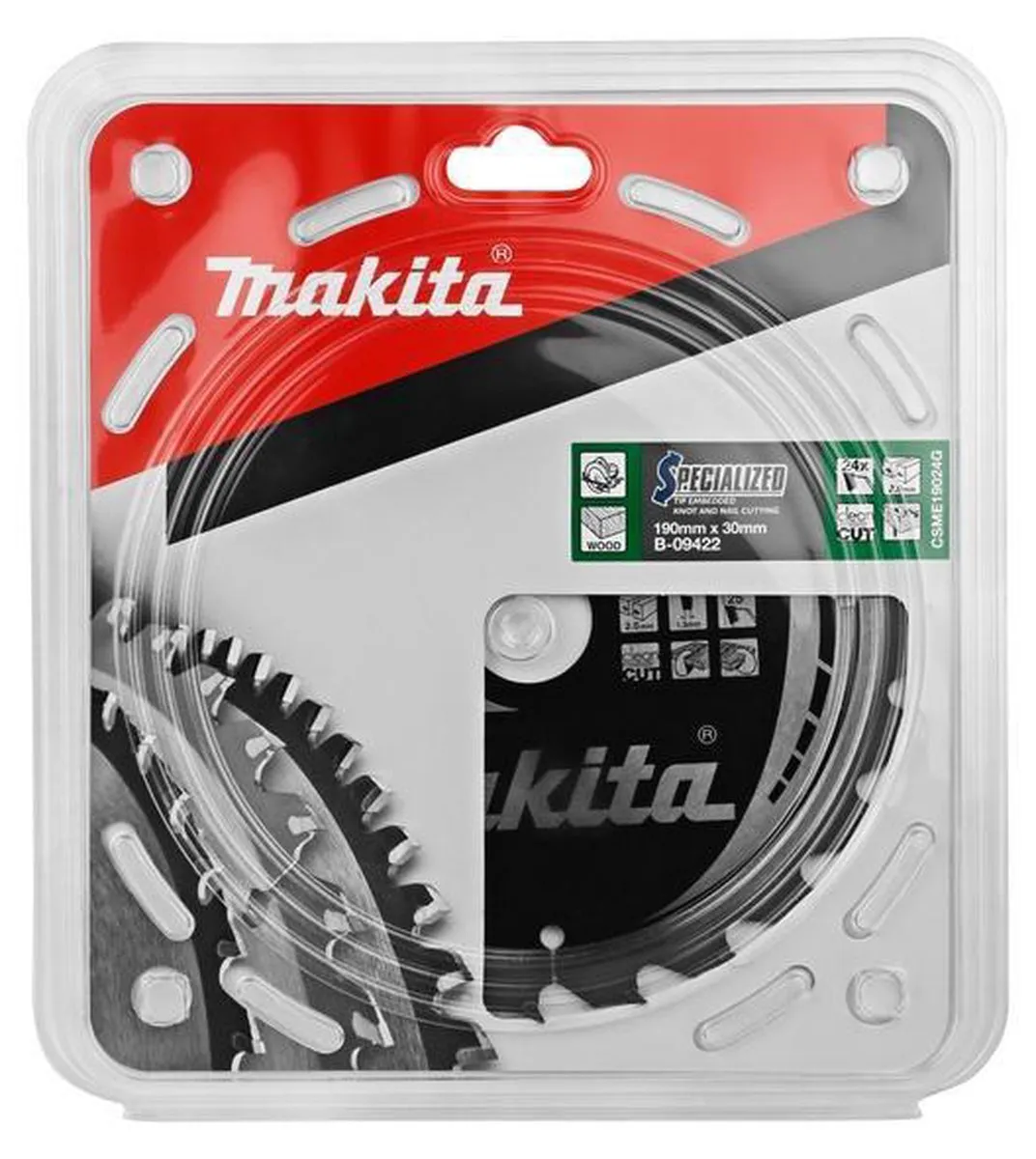Makita B-09422 Cirkelzaagblad Hout 190mm - 24 Tanden
