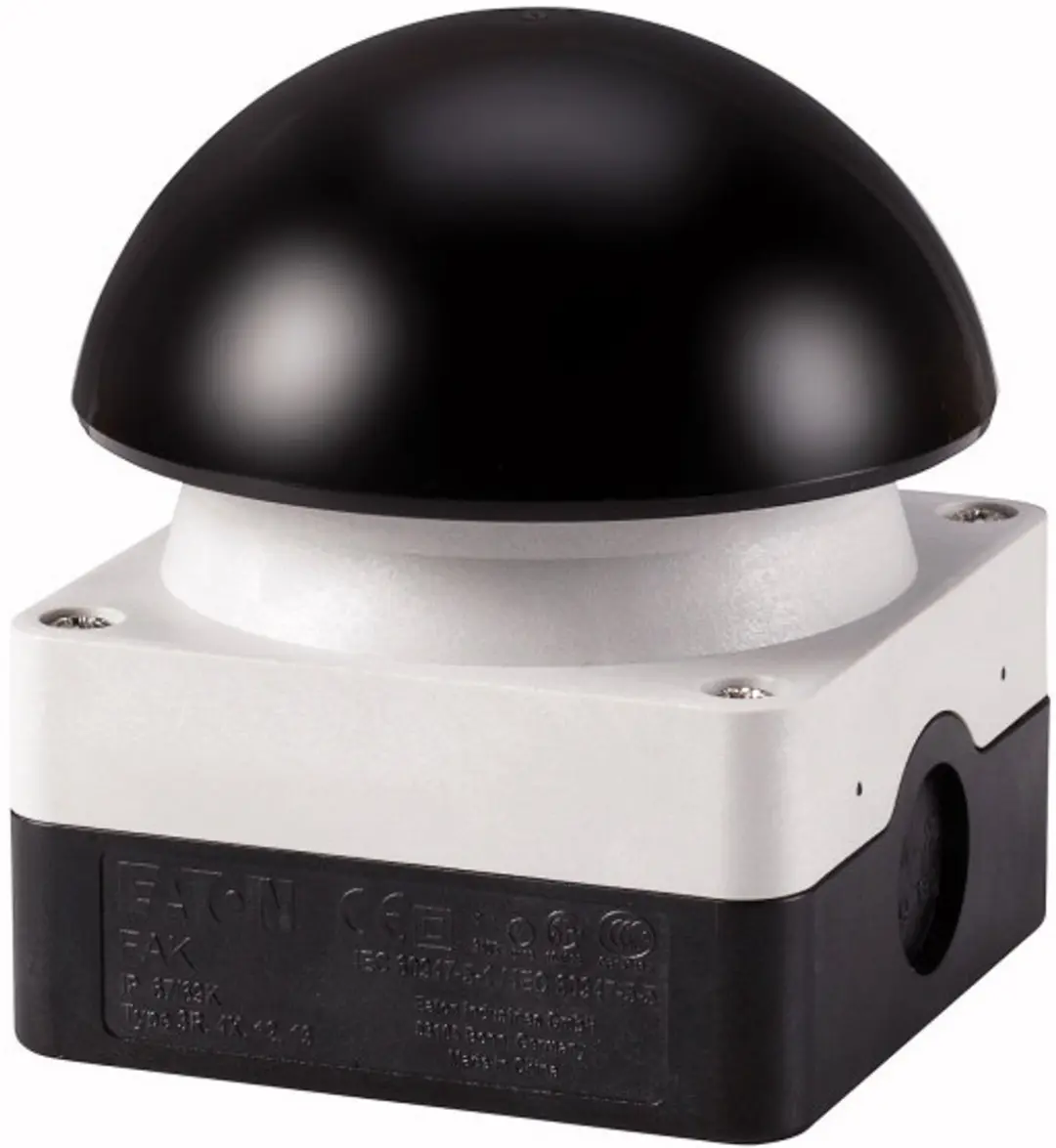 Eaton Slagdrukknop Paddestoel - Zwart IP65