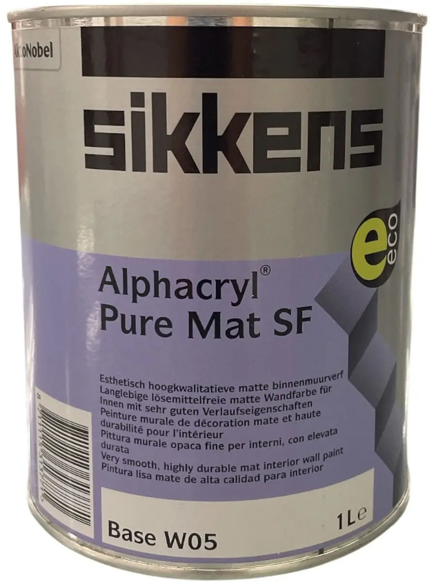 Sikkens Alphacryl Pure Mat SF Verf 1L