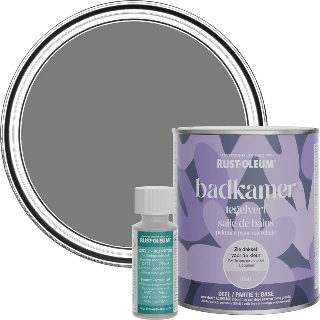 Rust-Oleum Grey Badkamer Tegelverf Matt