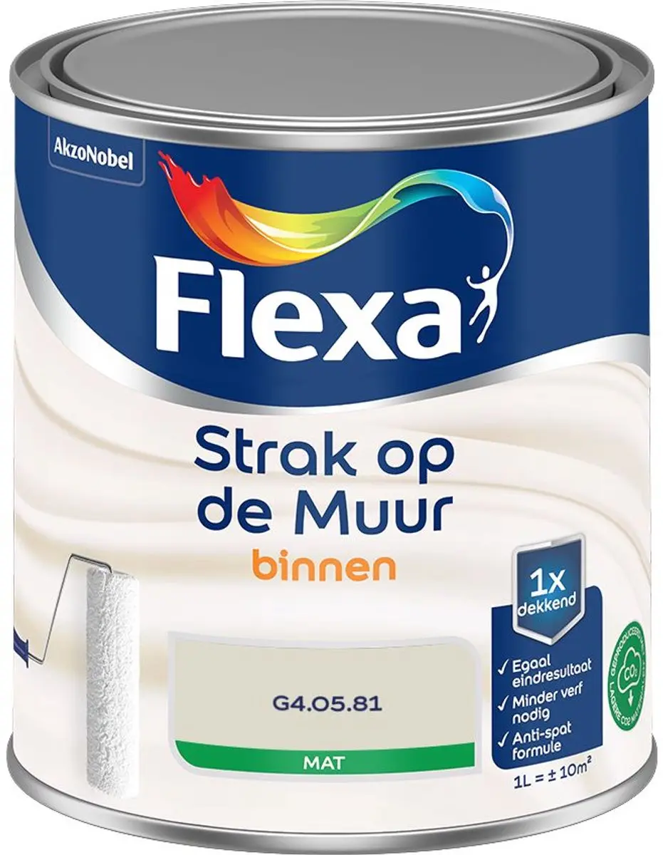 Flexa Strak Op De Muur Binnen Mat Mengverf 1L