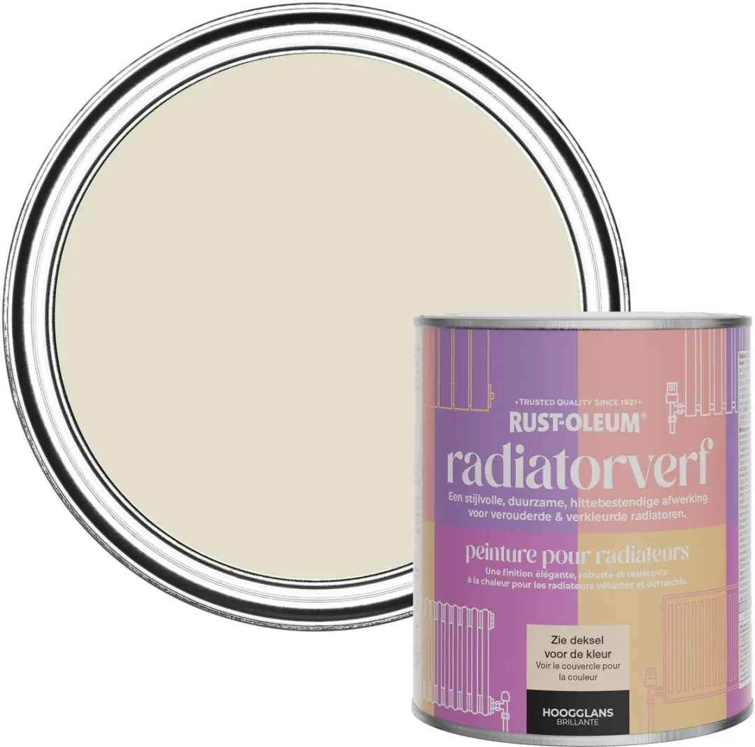 Rust-Oleum Radiatorverf Hoogglans Havermelk 750ml