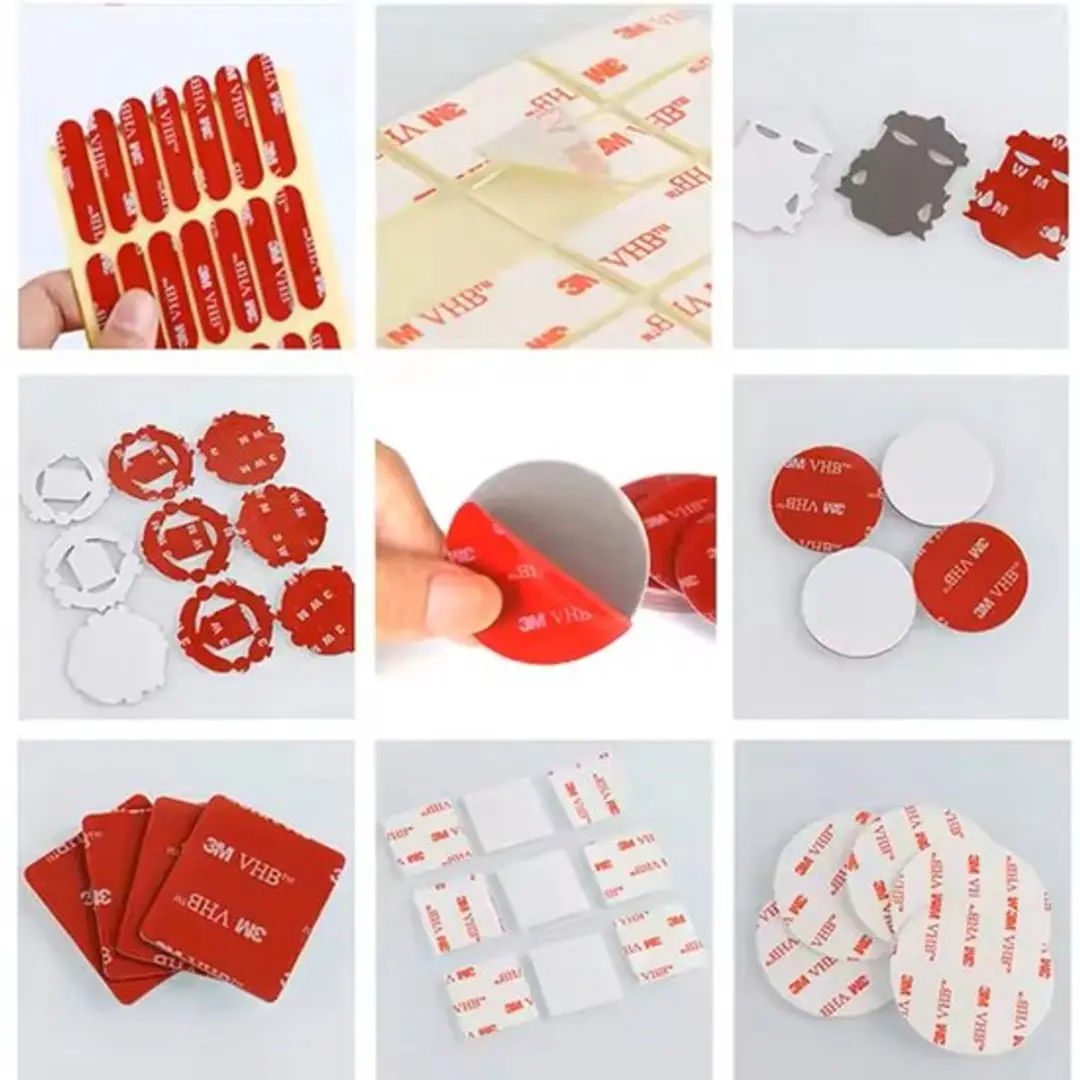 3M 9448A Dubbelzijdige Montage Tape - 10 Stuks - Ø40mm Wit