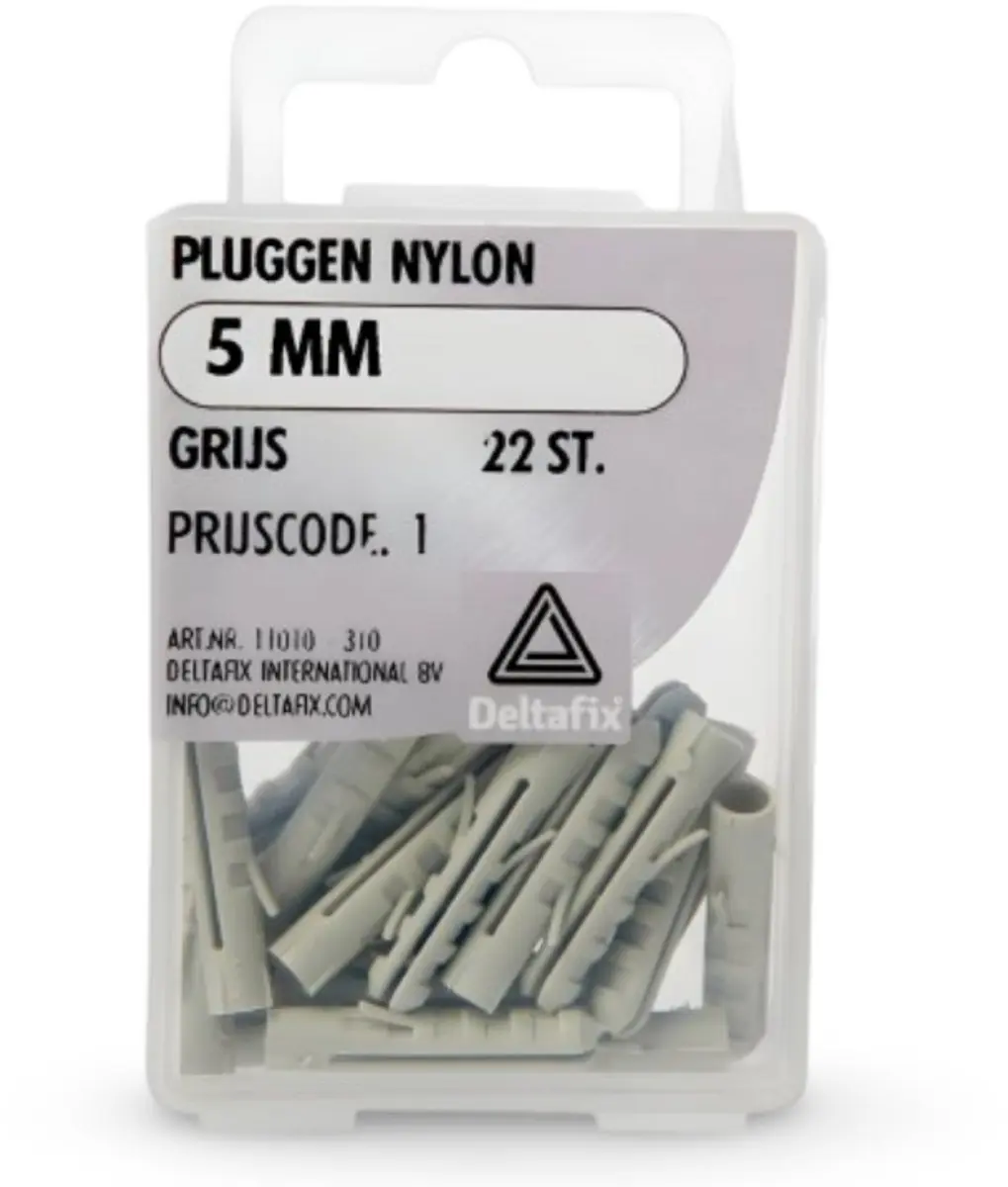 Deltafix Pluggen 6mm Nylon 100 Stuks