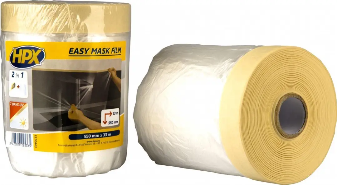 HPX Easy Mask Afdekfolie Crêpepapier 55cm x 33m