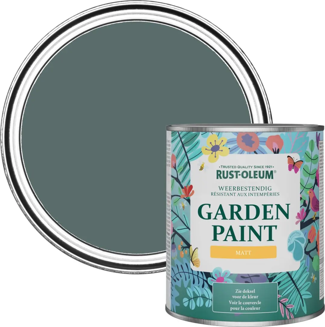 Rust-Oleum Groen Tuinverf Matt Diepe Zee 750ml
