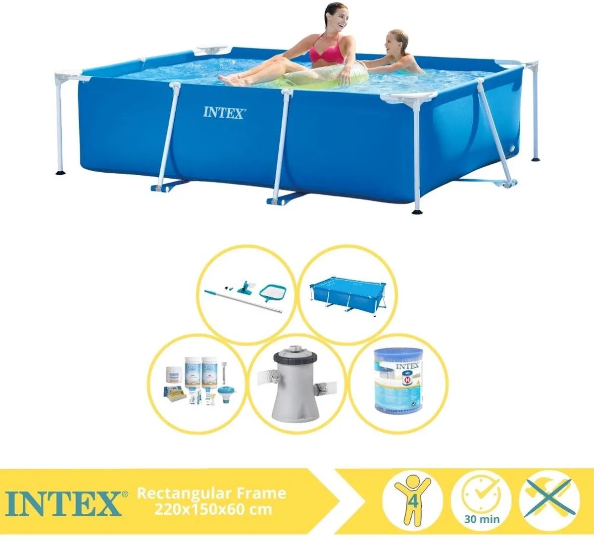 Intex 28270NP Opzetzwembad 220x150x60cm
