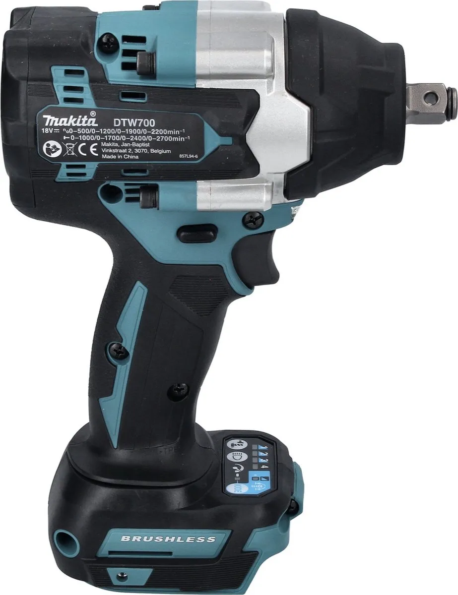 Makita DTW 700 T1 Slagmoersleutel 18V 700Nm - 1x 5.0Ah Accu