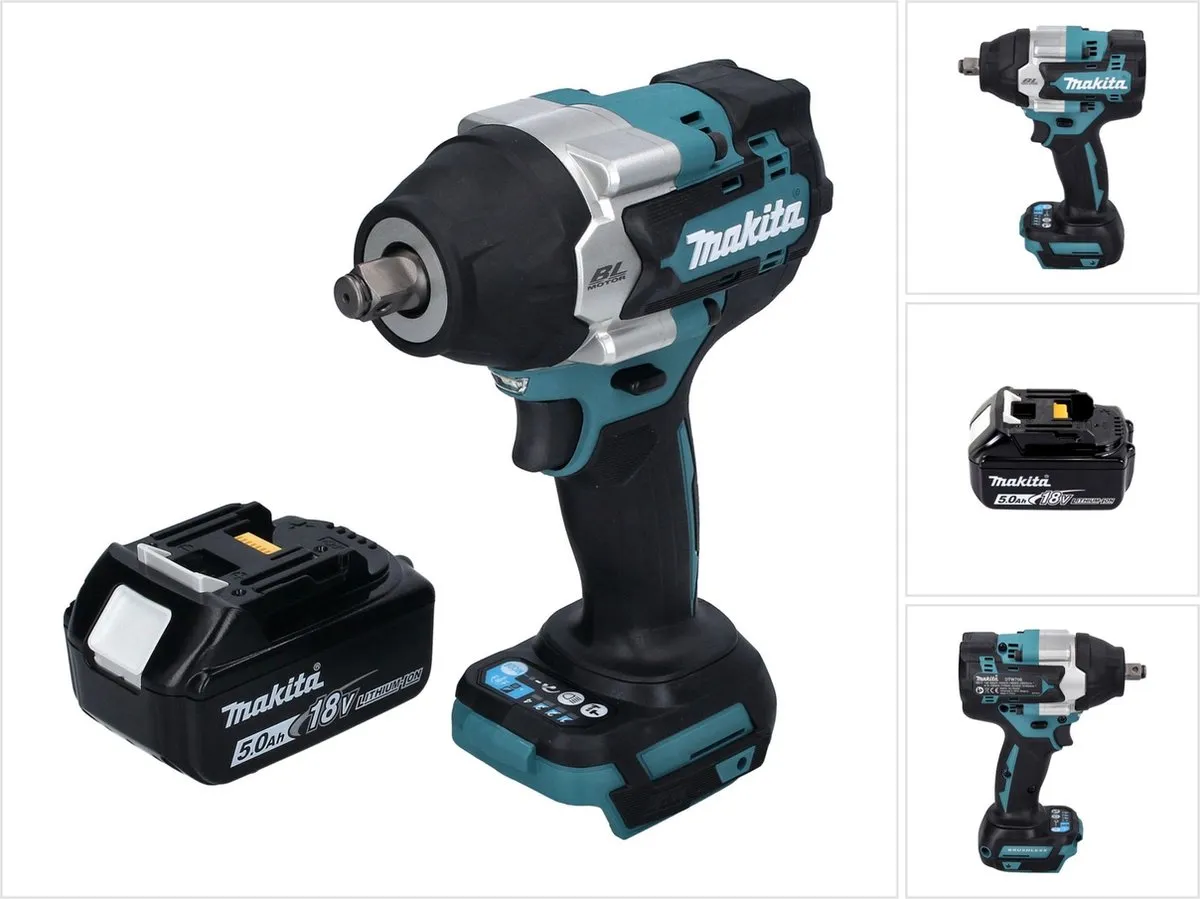 Makita DTW 700 T1 Slagmoersleutel 18V 700Nm
