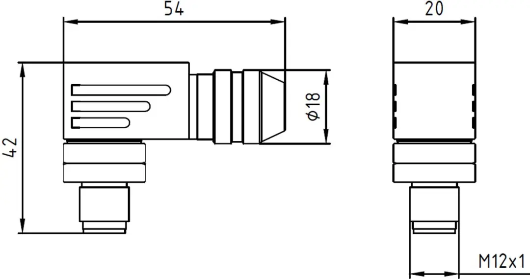 Siemens 3RK19022DA00 M12 Profinet Plug - Hoekig - Wit - afbeelding 6 van 6