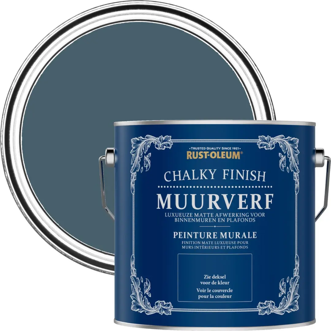 Rust-Oleum Blauwdruk Chalky Finish Muurverf 2,5L