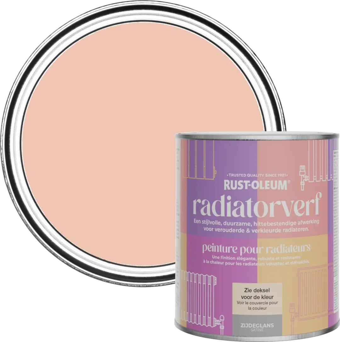 Rust-Oleum Roze Radiatorverf Zijdeglans Koraal 750ml