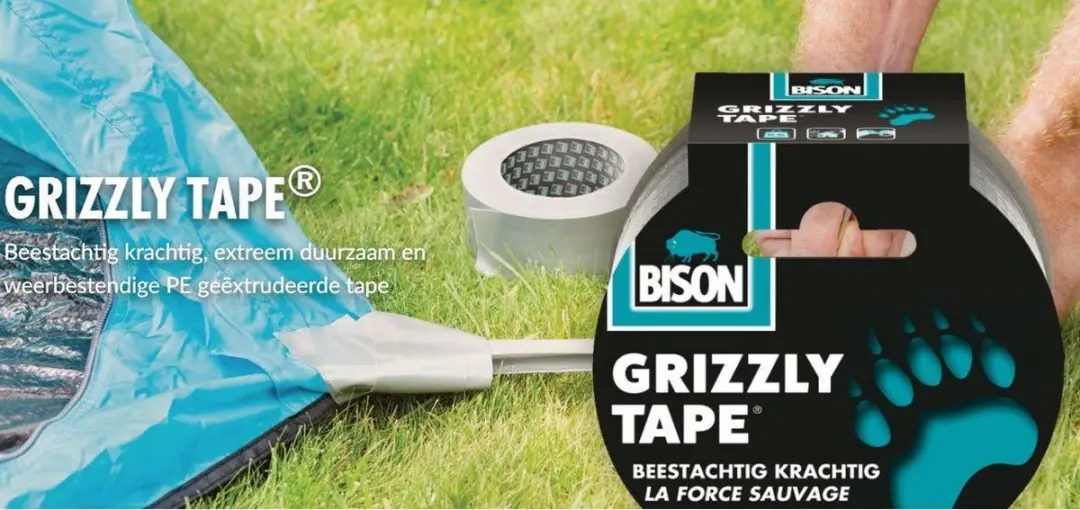 Bison Grizzly Tape Duct Tape 10m - Meerkleurig