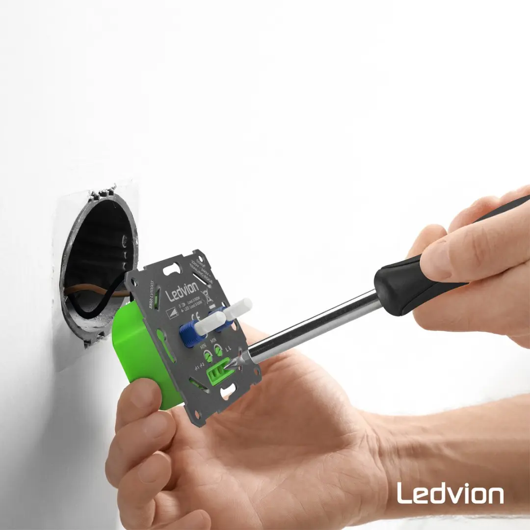 LEDVION LED Duo Dimmer 3-100W - Zwart