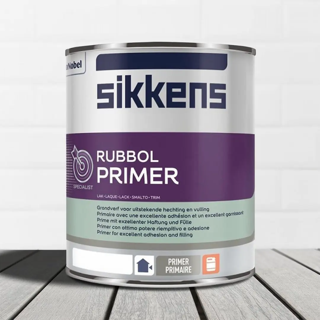 Sikkens Rubbol Primer Universeel 1L - RAL 9016 Verkeerswit