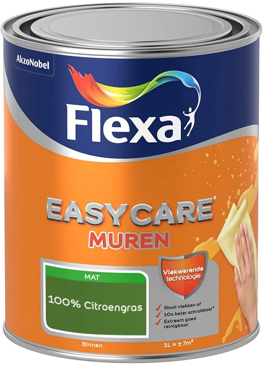 Flexa Easycare Muren Mengverf Citroengras 1L