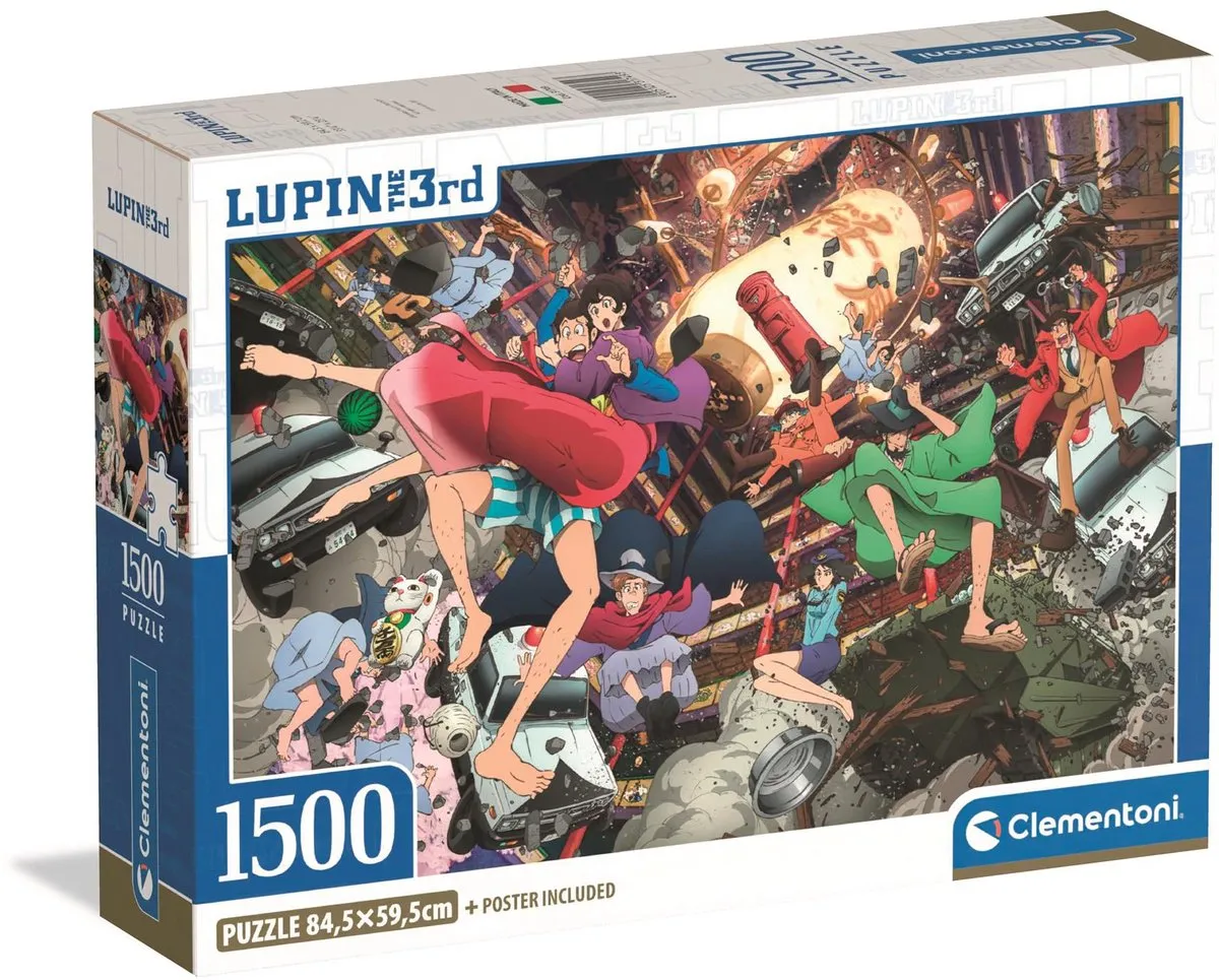 Clementoni Lupin III Puzzel 1500 Stuks