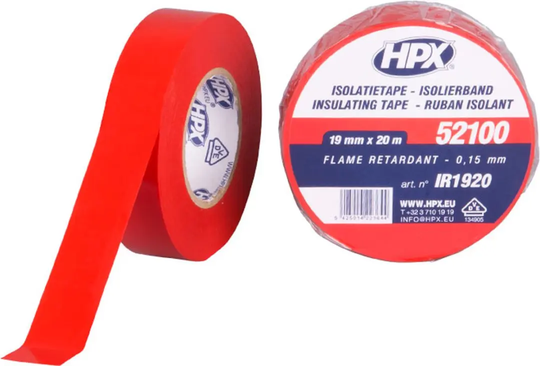 HPX PVC Isolatietape VDE 19mm x 20m