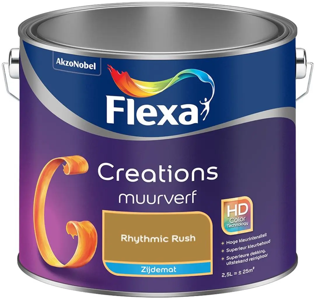 Flexa Creations Muurverf Zijdemat Rhythmic Rush 2,5L