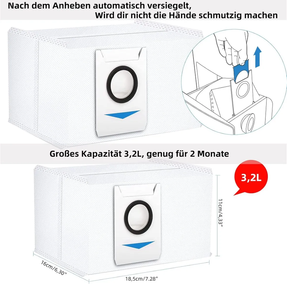Ecovacs DEEBOT X1 Omni Accessoireset - 23 Stuks - Blauw/Grijs/Wit/Zwart - afbeelding 6 van 6