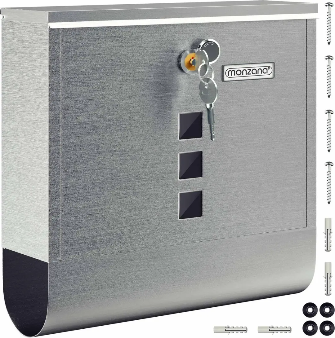 Monzana Design Brievenbus RVS