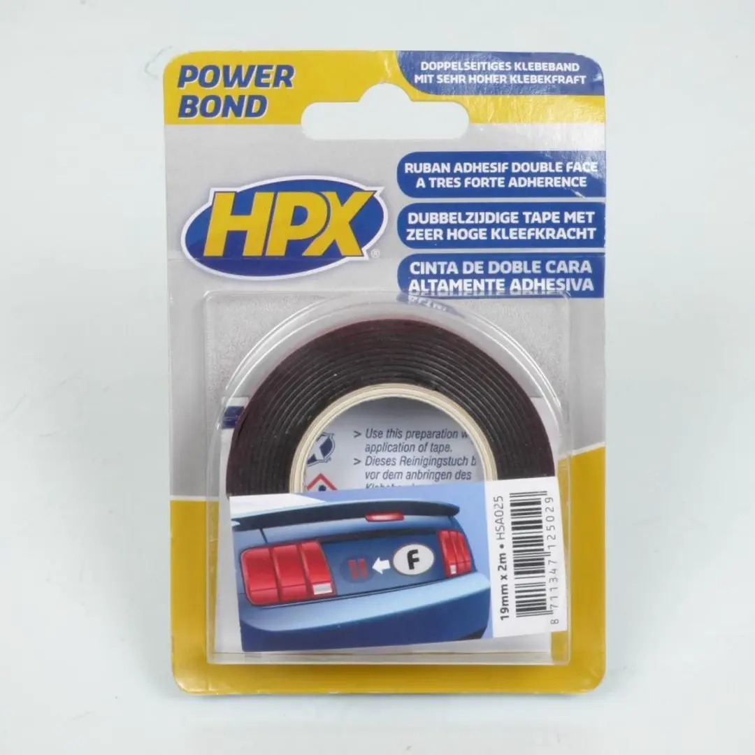 HPX Dubbelzijdig Tape - Antraciet