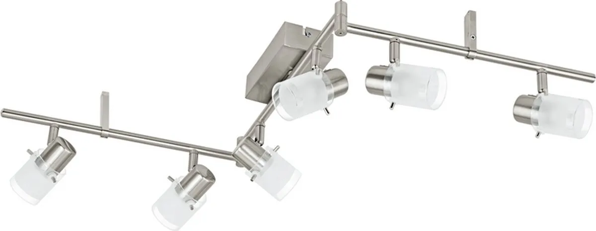 Eglo Orvieto 1 Spot 6 Leds Nikkel-Mat