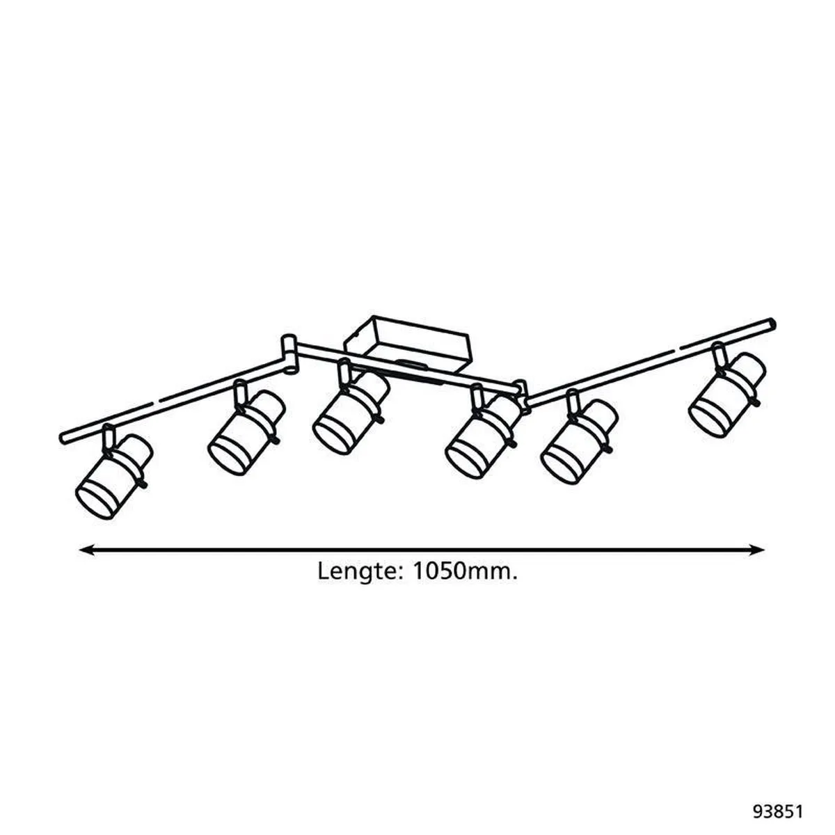 Eglo Orvieto 1 Spot 6 Leds Nikkel-Mat - Wit - afbeelding 4 van 4
