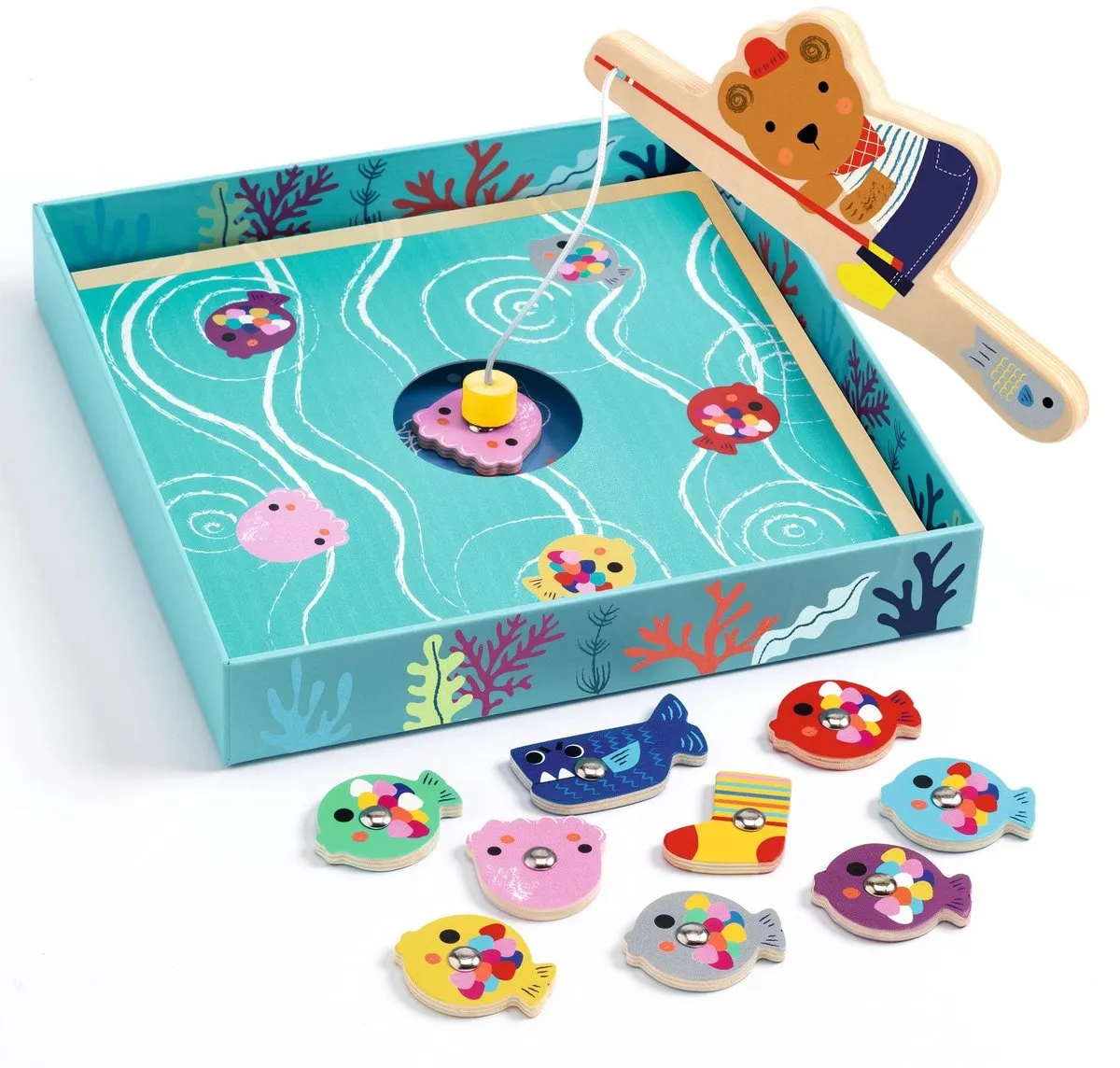 Djeco Fuzzyfish Visspel - Multicolor - afbeelding 4 van 5
