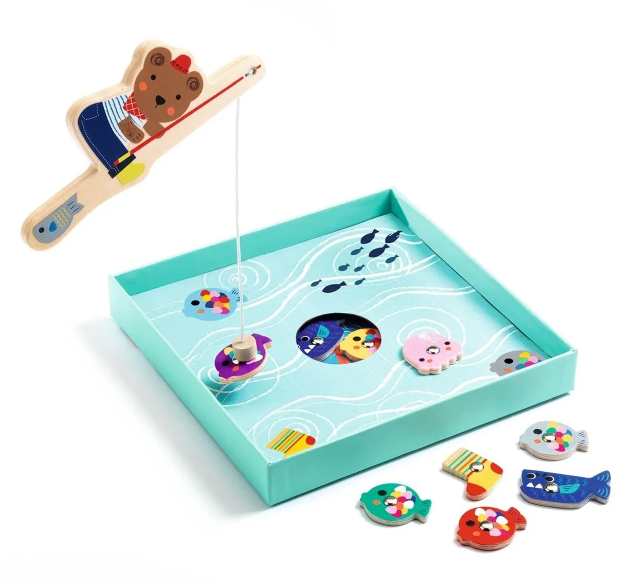 Djeco Fuzzyfish Visspel - Multicolor - afbeelding 2 van 5