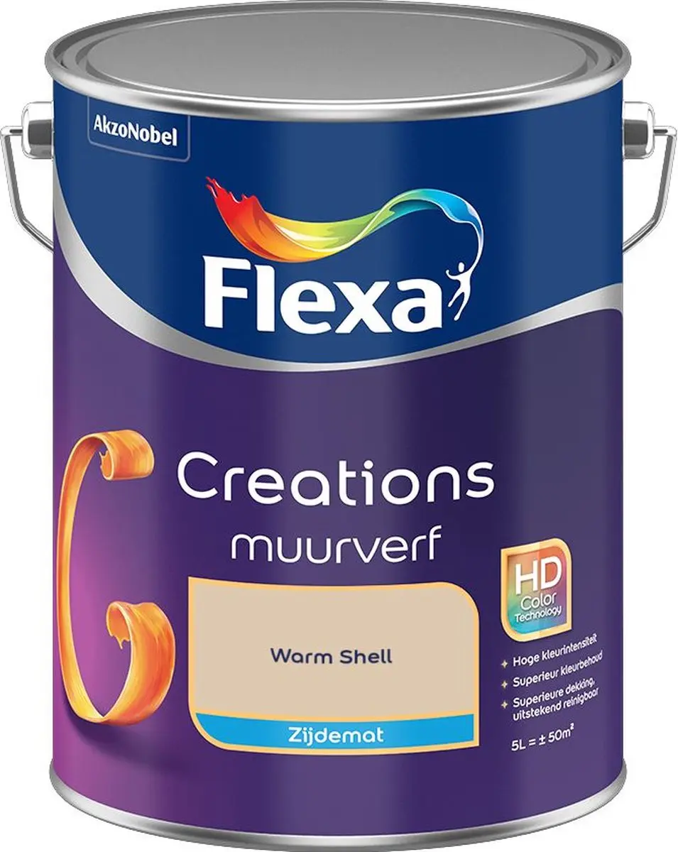 Flexa Creations Muurverf Zijdemat Warm Shell - 5L