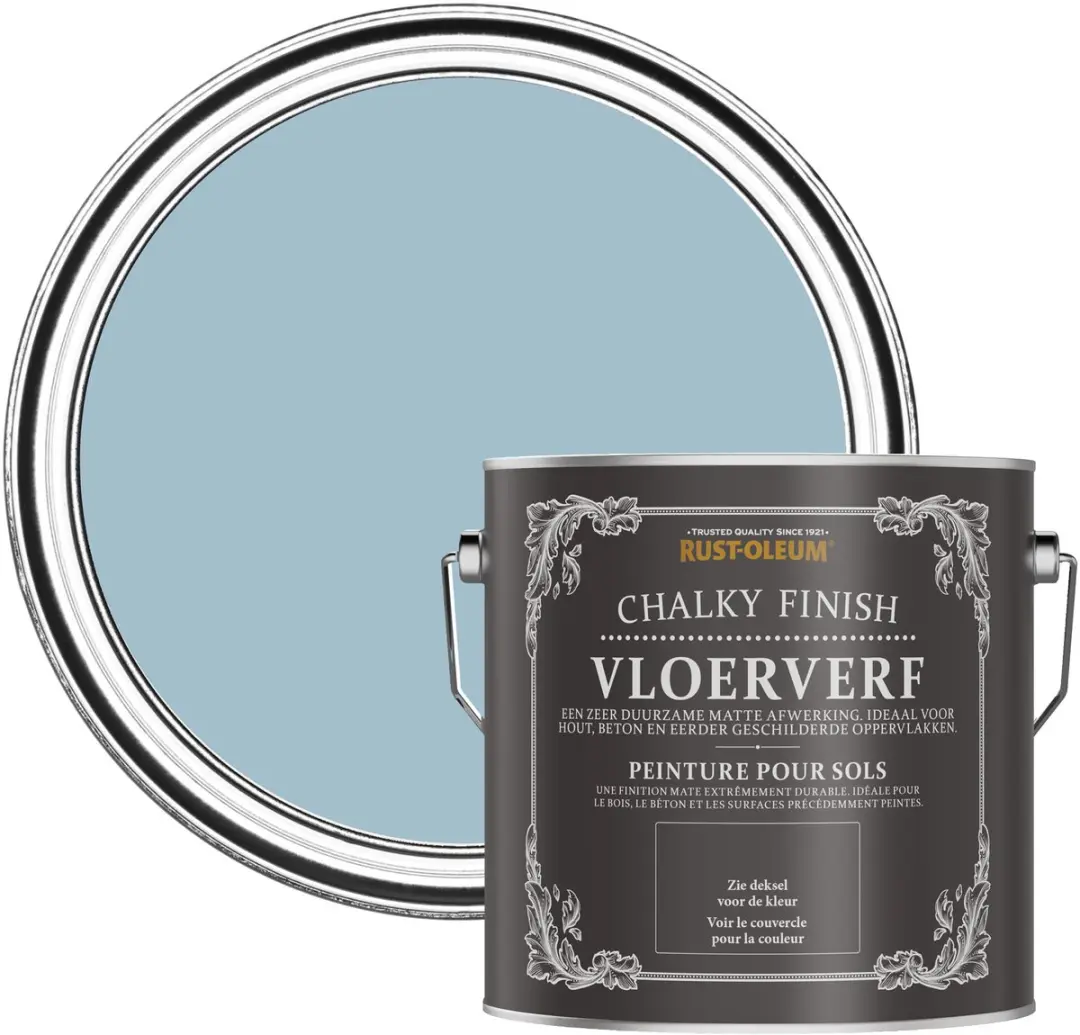 Rust-Oleum Vloerverf Chalky Schemerblauw 2,5L