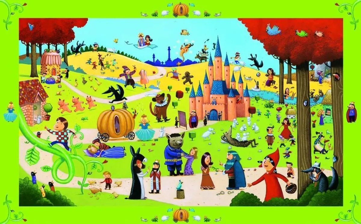 Djeco Allemaal Sprookjes Puzzel - 54 Stuks - Multicolor