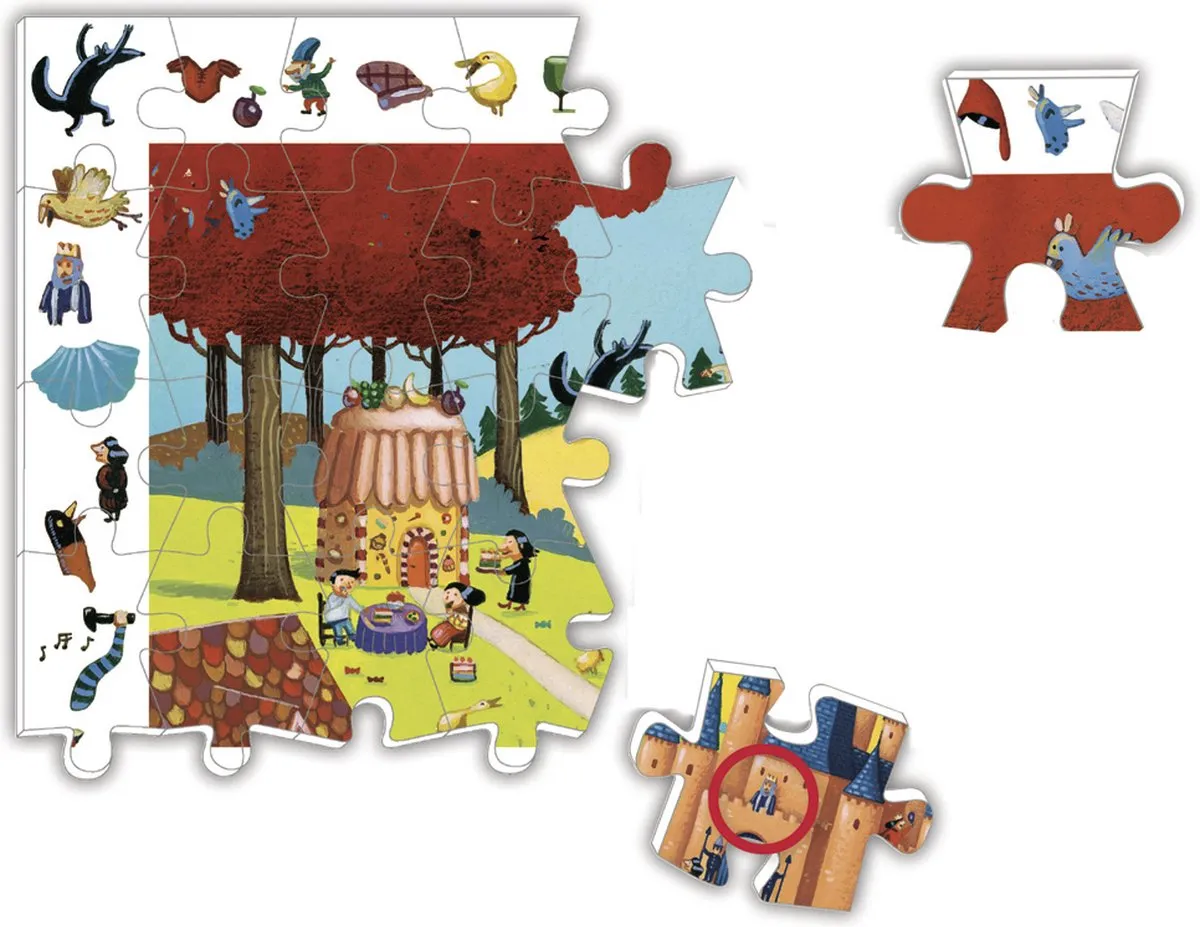 Djeco Allemaal Sprookjes Puzzel - 54 Stuks - Multicolor