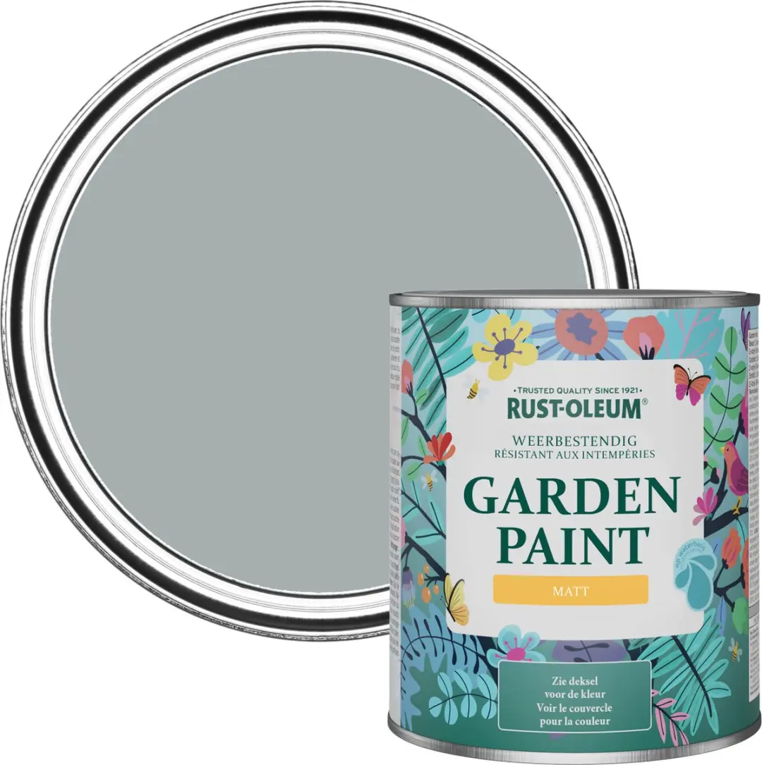 Rust-Oleum Mineraalgrijs Tuinverf Matt 750ml
