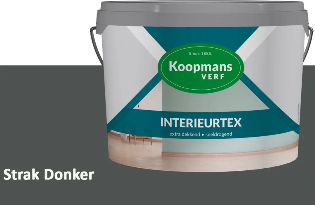 Koopmans Interieurtex Matte Muurverf Strak Donker 2,5L