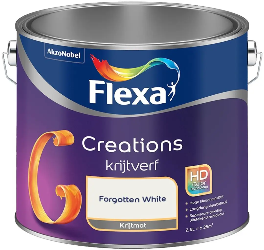 Flexa Creations Muurverf Forgotten White 2,5L